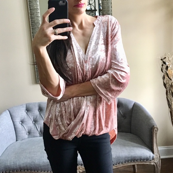 ✨NEW✨Velvet Soft Gathered Top - Picture 2 of 8